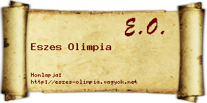 Eszes Olimpia névjegykártya